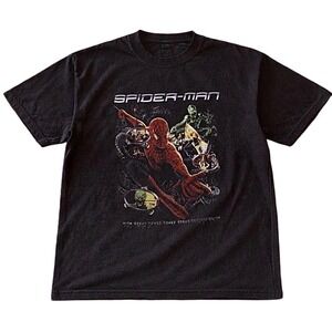 Gildan Spider-Man Graphic T-Shirt Unisex Black New Marvel Comic Tee